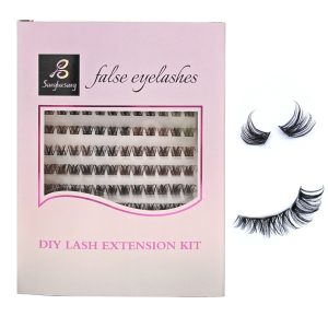 Sangbasang Fluffy Lash Clusters Eyelash Extension: 120pcs Individual Lashes 8-16mm Natural Lash Extension DIY